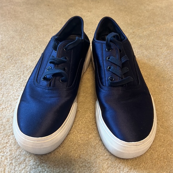 Vince Shoes - VINCE Women's Copley Platform Sneakers, Navy, 7.5